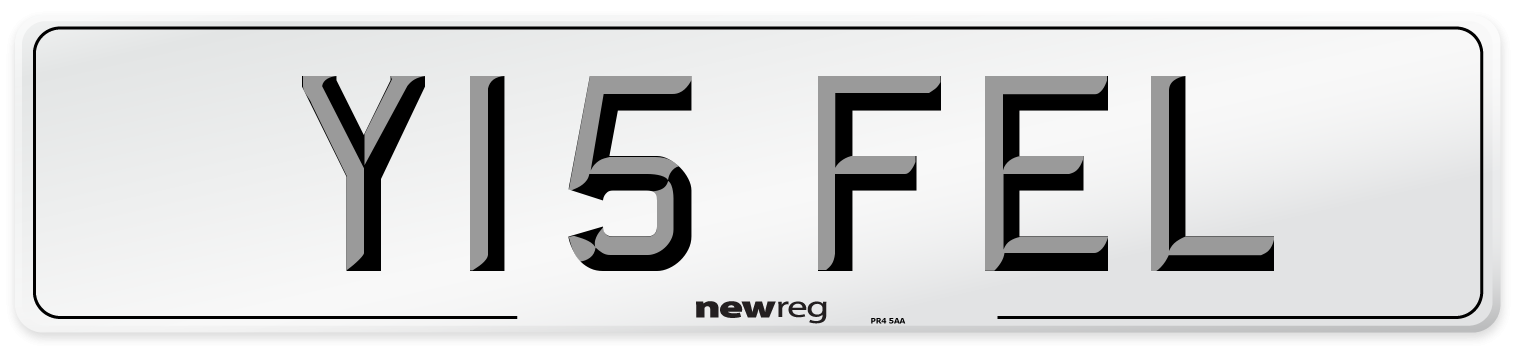 Y15 FEL Number Plate from New Reg